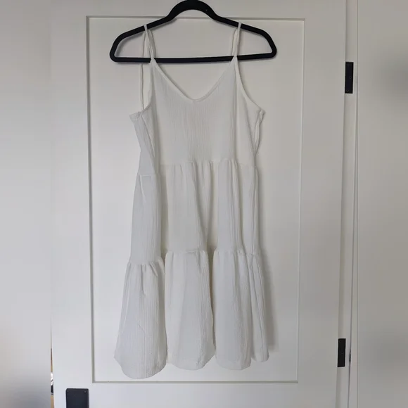 H&M white summer dress. Size small. - Picture 4 of 9